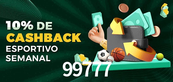 10% de bônus de cashback na 99777