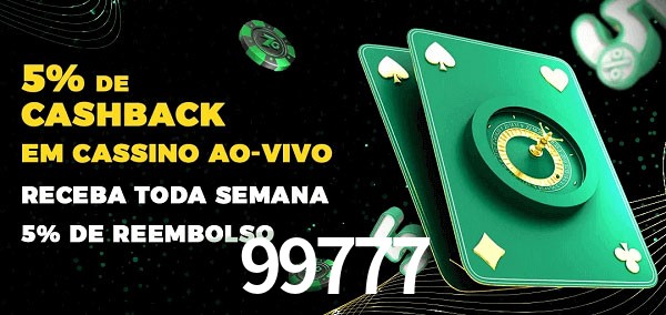Promoções do cassino ao Vivo 99777